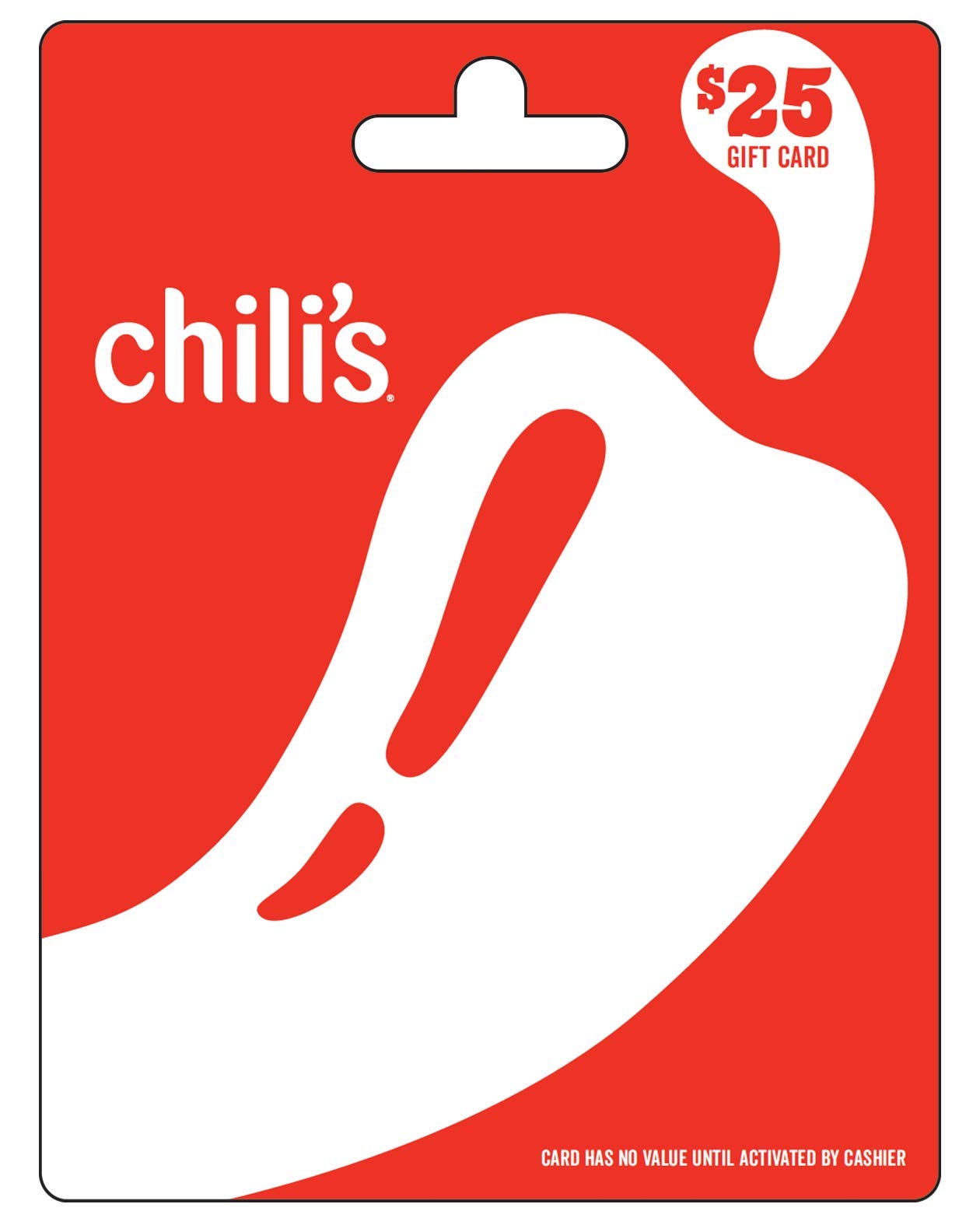 Chili's Grill & Bar Physical Gift Card | Red Pepper - $25
