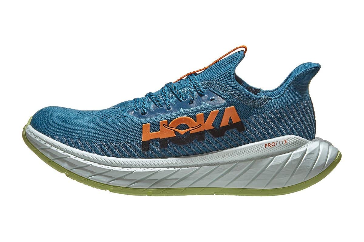 Hoka One Men's Competition Plate Carbon X 3 Green Running Shoe