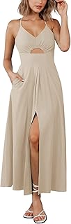 BTFBM Women 2026 Spaghetti Strap Midi Summer Dresses