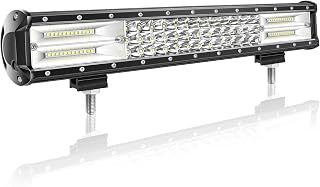 Willpower 18 Inch 252W LED Light Bar 12V 24V for Truck Car Van 4X4 Offroad | 6000K White Fog Lamp, Flood Spot Combo, IP67 Waterproof, Driving Lights for ATV SUV UTV Boat Pickup Tractor Vehicle