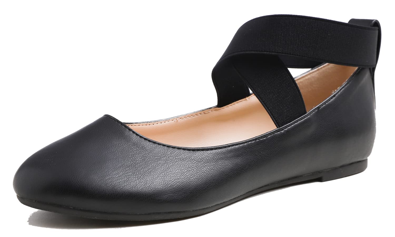 Feversole Coloured Suede Ballerina with Memory Foam Cushion for Macaroons for Wo