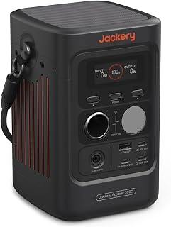Jackery Explorer 300D Power Bank, 288Wh LiFePO4 Portable Power Station | 300W DC & 140W USB-C Output, 1-Hour Fast Charging, Charging Cable Included, Compact for Outdoor Camping, Travel, Emergencies