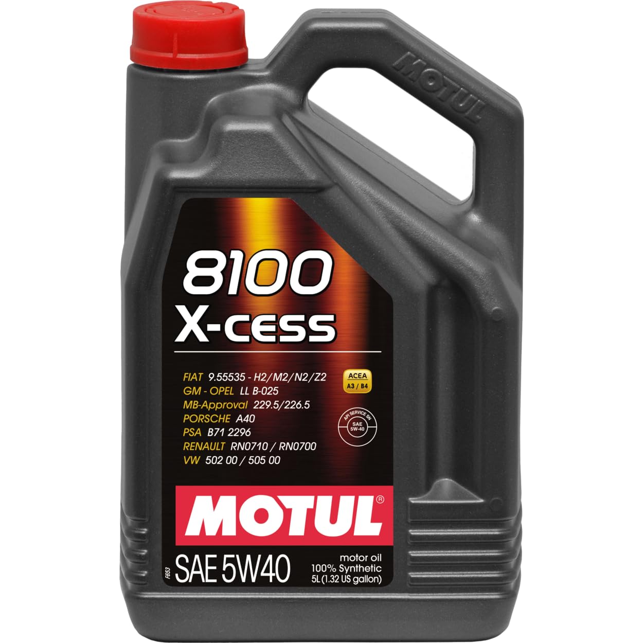 8100 X-Cess 5w40 GEN 2 Oil 5 Liter Bottle