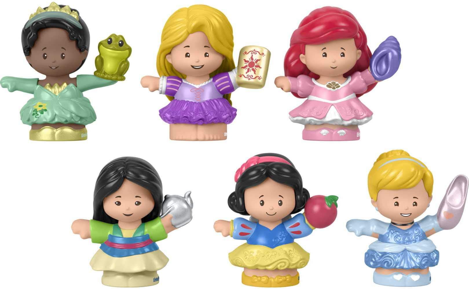 Fisher-Price Disney Princess Gift Set by Little People, 6 character figures for 