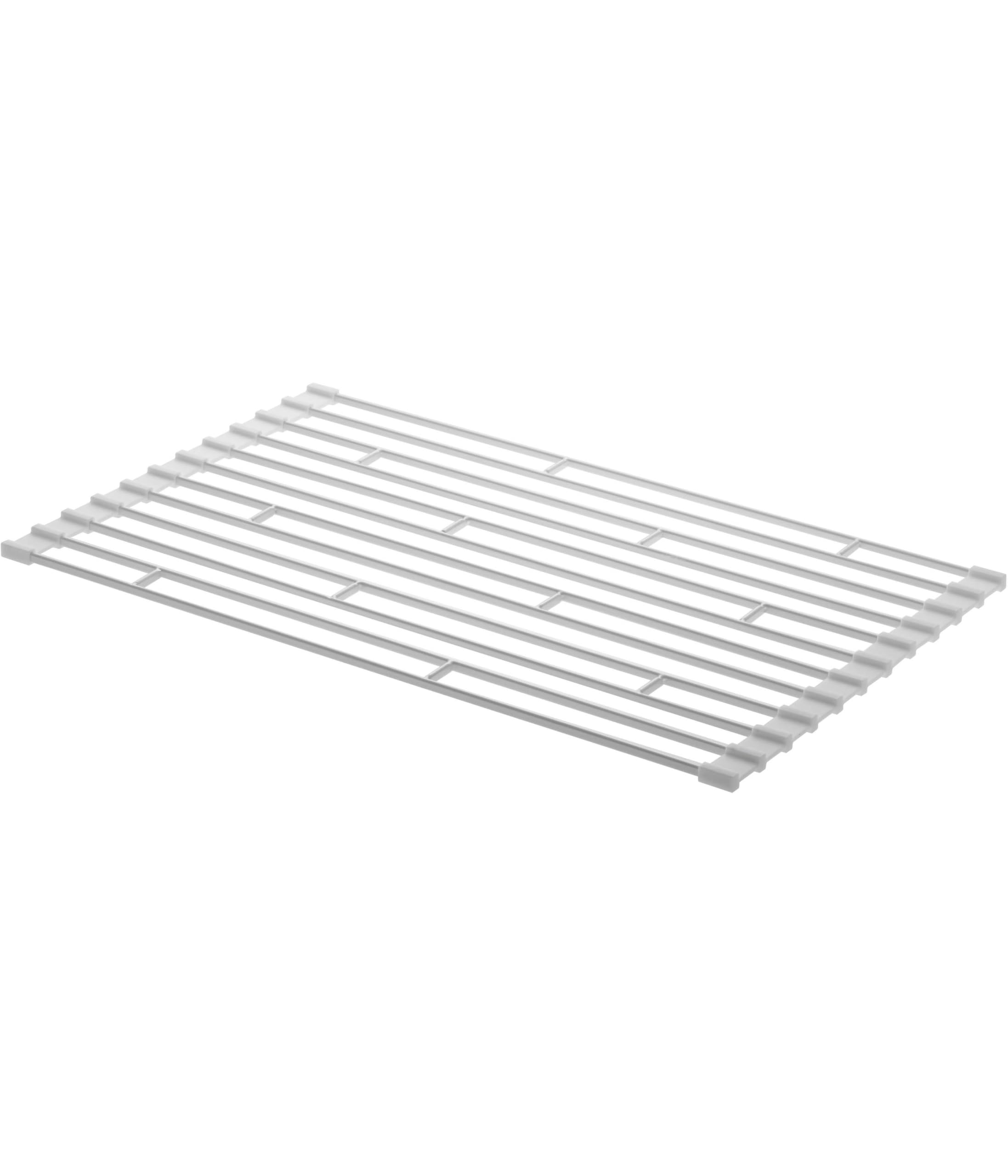 Yamazaki 7837 Folding Dish Drying Rack, Small, White, Approx. W 10.2 x D 16.5 x 