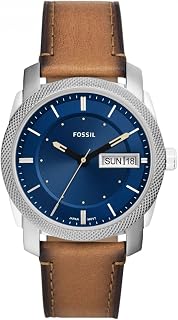 Fossil Machine Men's Quartz Watch with Stainless Steel Bracelet or Leather Strap