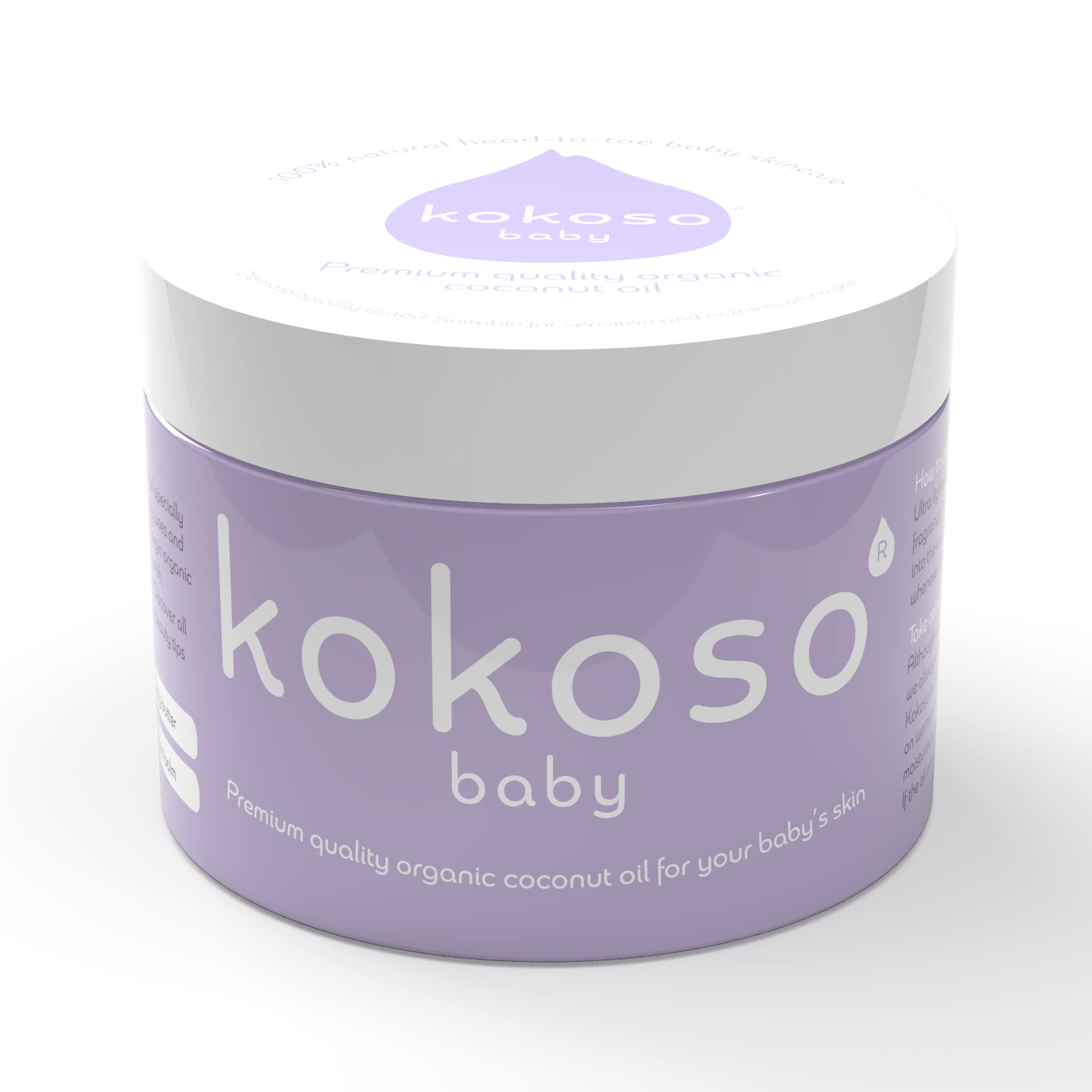 Kokoso Baby - Organic Coconut Oil - 100% Natural Baby Oil - For Dry, Sensitive S