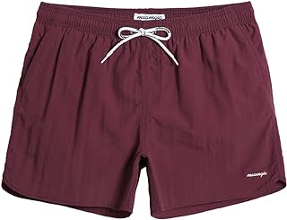 maamgic 2 in 1 Compression Lined Swimsuit with Zipper Men Swim Shorts Beach