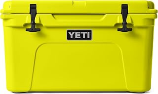YETI Tundra 45 Cool Box | Rotomolded Portable Cooler Box, Fits 54 Cans or 16.8 kg Ice, PermaFrost Insulation, Tough Ice Cooler for Camping or Fishing