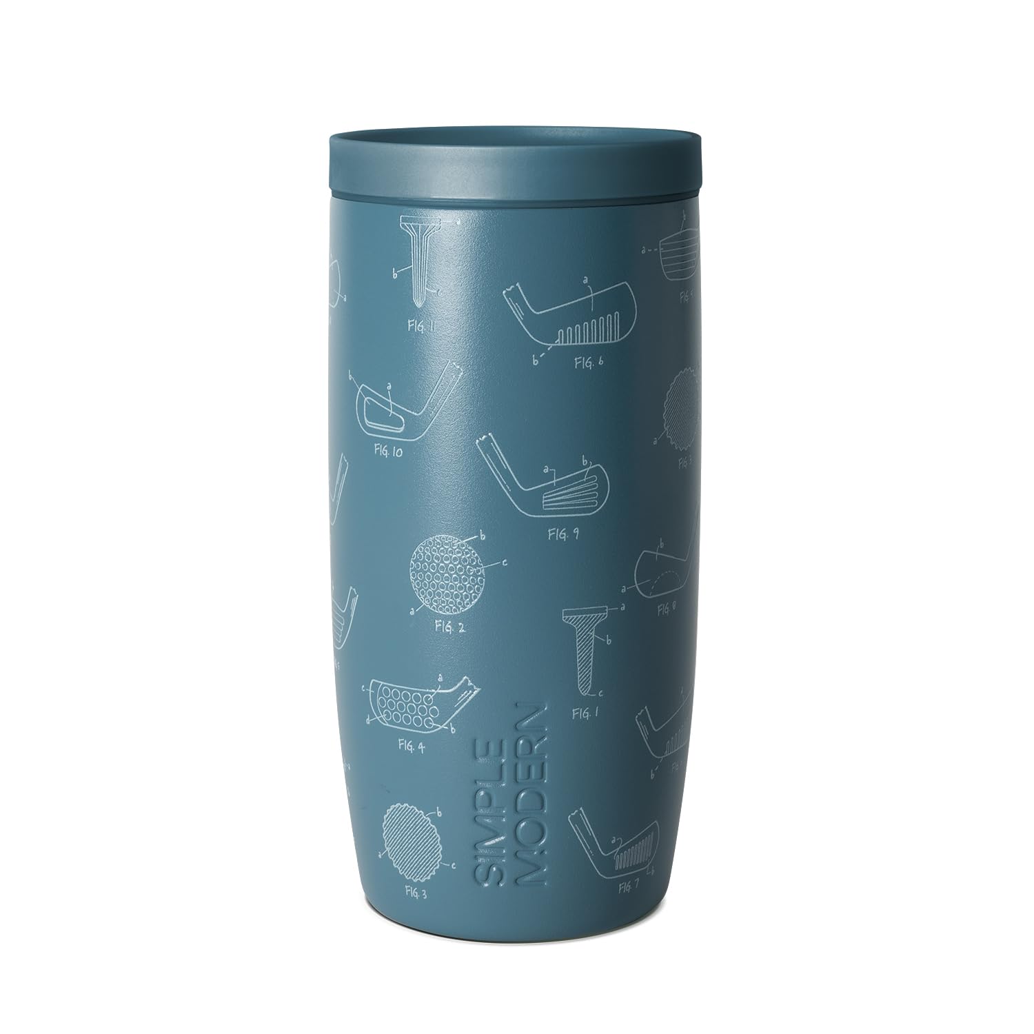 Simple Modern Father's Day Signature Voyager | 16oz Travel Coffee Mug Tumbler wi
