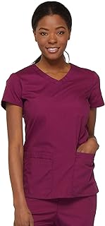 Dickies EDS Signature V-Neck Top with Multiple Patch Pockets EDS Signature Women's V-Neck Top with Multiple Patch Pockets (Pack of 1)