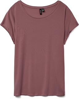 VERO MODA Vmava Plain SS Top Jrs Noos Vmava Plain SS Top Jrs Noos Women (Pack of 1)