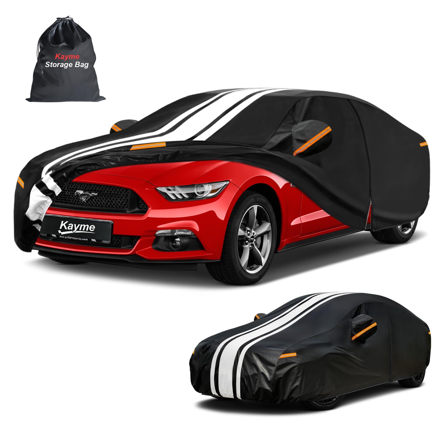 Kayme 5 Layers Heavy Duty Car Cover Custom Fit Ford Mustang/Shelby/Mustang GT GT