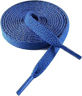 VSUDO Flat Shoelaces for Trainers, Flat Laces for Sneakers – Economical, 8 mm Wide, 29 Colours 14 Lengths to Choose, 1 Pair or 2 Pairs