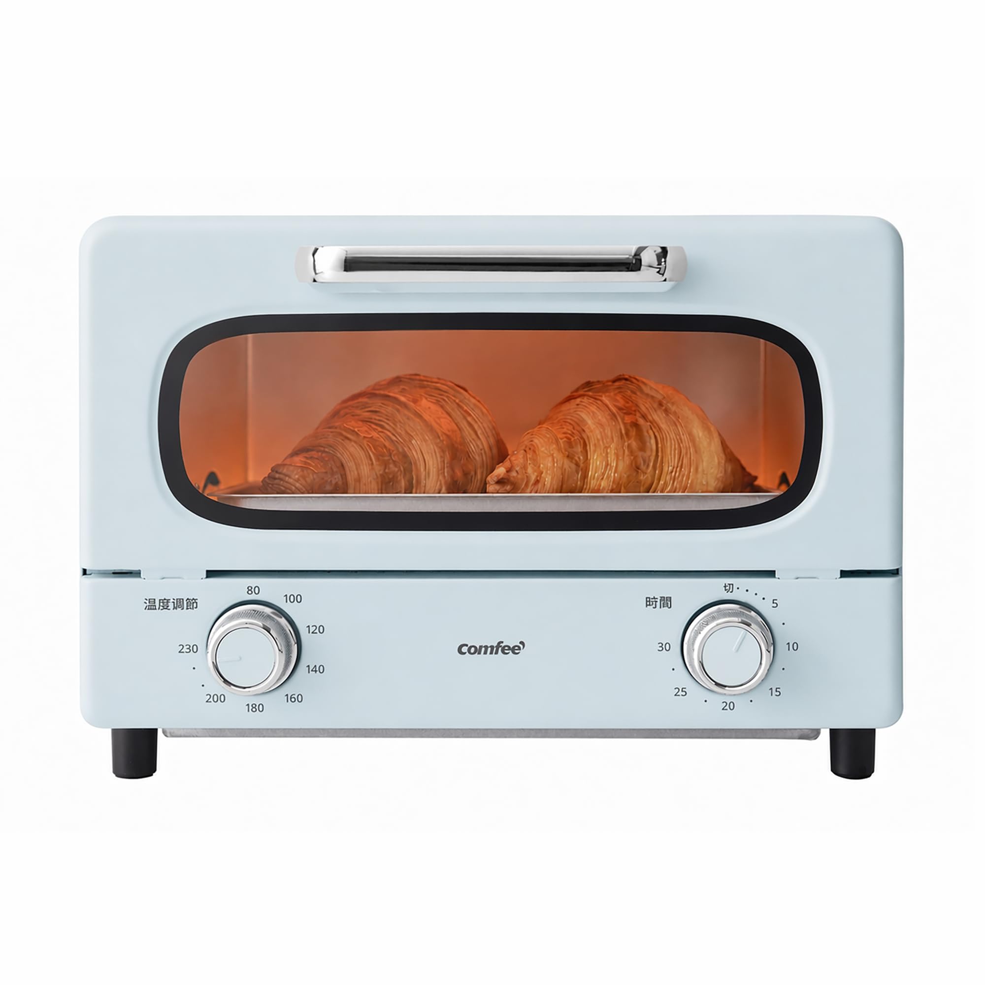 Comfee CF-MG101-GR Toaster, Oven, Toast, Bread, Dial Type, 1,000 W, 30 Minute Ti