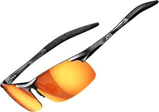 ATTCL Men's Polarised Sports Sunglasses UV400 Lightweight Wrap-Around AL-MG