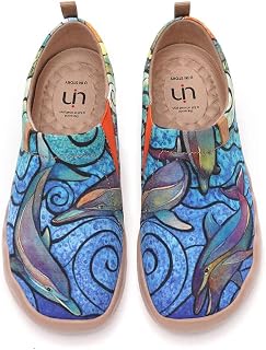 UIN Women's Loafers Platform Casual Loafers Flat Comfortable and Non-Slip Slippers for Women Boat Shoes, multicoloured