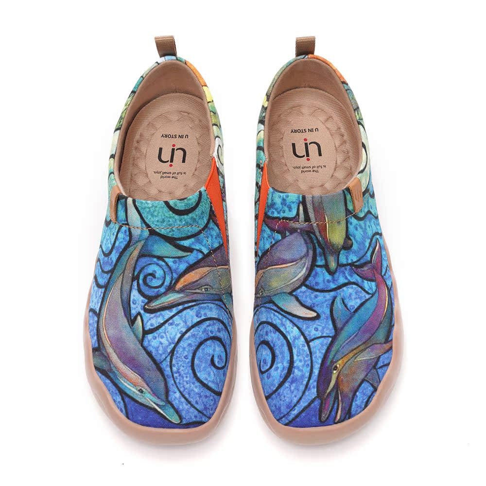 UIN Women's Loafers Platform Casual Loafers Flat Comfortable and Non-Slip Slippe