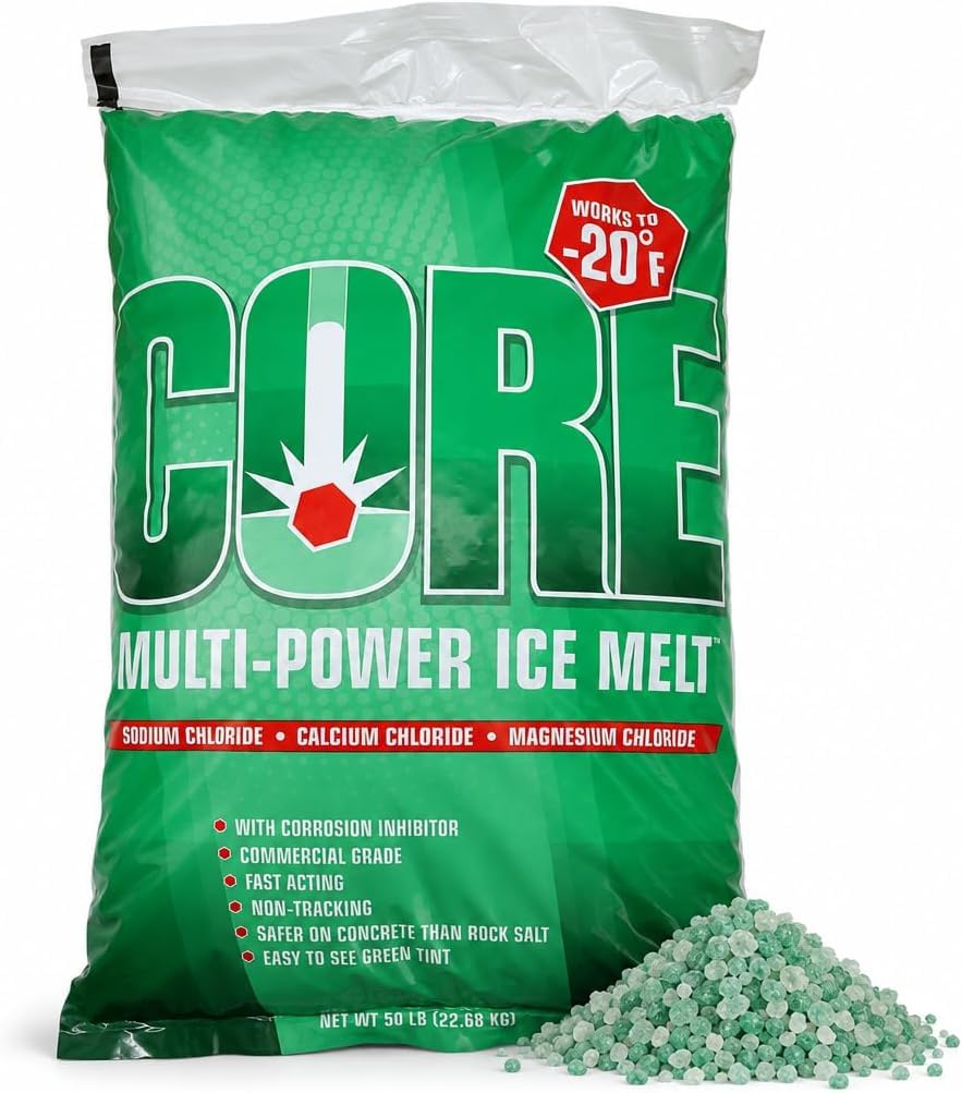 Premium Ice Melt, Blue (50 lb Bag) – Fast-Acting, Industrial-Grade Snow Melter f