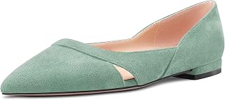 Castamere Women's Low Heel Pointed Toe Slip-on Pumps Wedding Classic 1cm Heels
