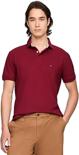 Tommy Hilfiger Men's Short Sleeve Cotton Pique Polo Shirt in Regular Fit 2024 Collection