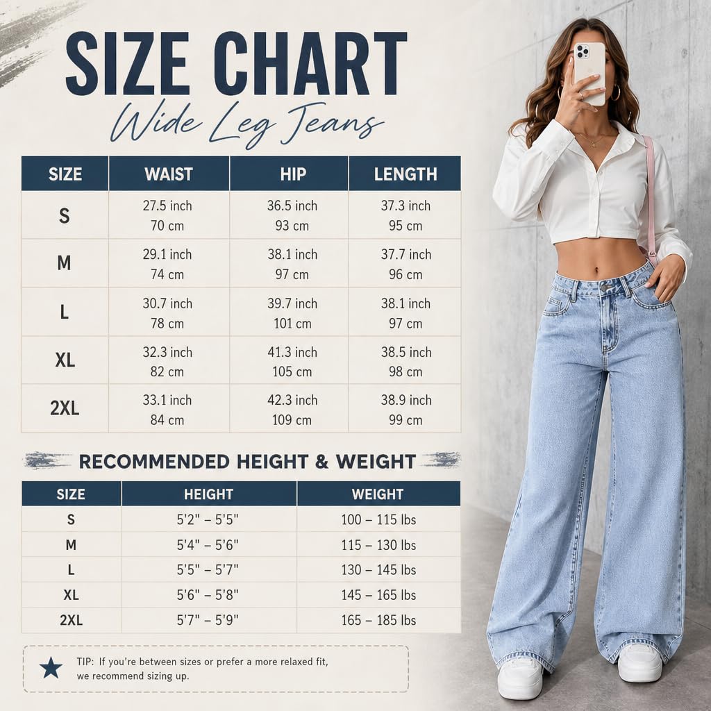 High waist jeans for women casual fit long denim pants for casual daily wear