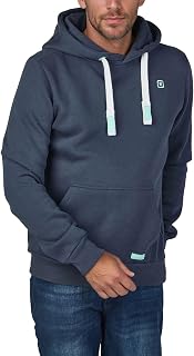 riverso RIVLinus Men's Hoodie, Regular Fit Hoodie, Pocket Pullover Streetwear Hood, Long Sleeve Sweatshirt, Grey, Brown, Green, Red, Blue, Black, S M L XL 2XL 3XL 4XL 5XL