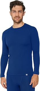 DANISH ENDURANCE Men's Merino Wool Thermal Long Sleeve Top for Skiing, Hiking, with or Without Zip Closure