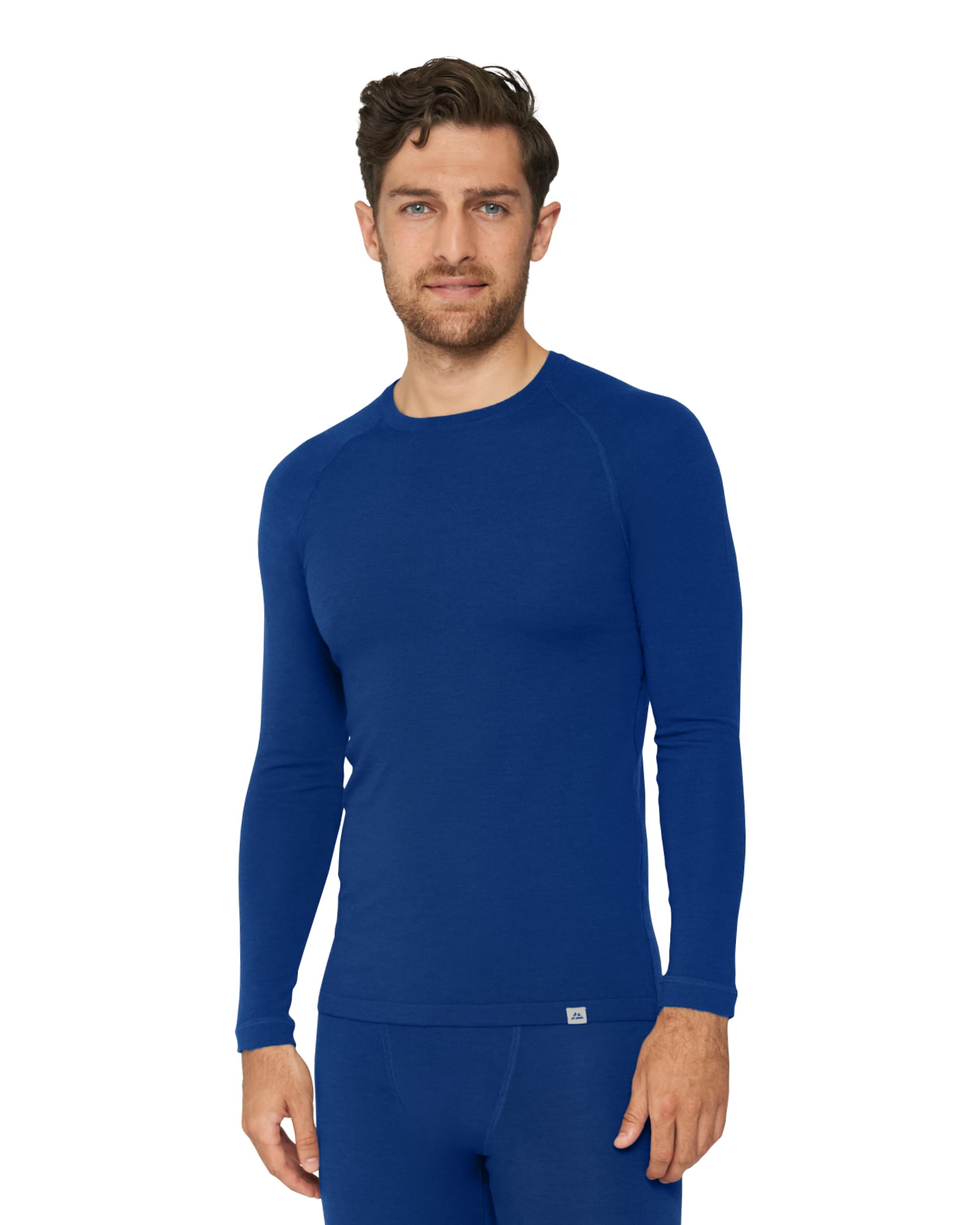 DANISH ENDURANCE Men's Merino Wool Thermal Long Sleeve Top for Skiing, Hiking, w