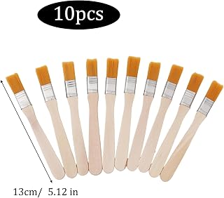 10 Pcs Soft Nylon Paint Brushes for Watercolor Oil Painting Drawing Cleaning Tools Summer BBQ 13cm