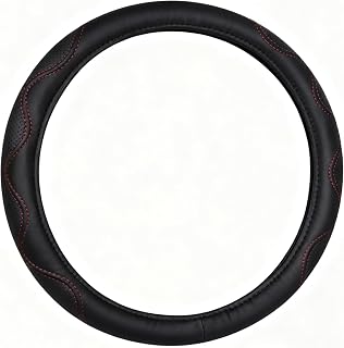 Steering Wheel Cover Microfiber Leather, Non-Slip Grip Universal Fit