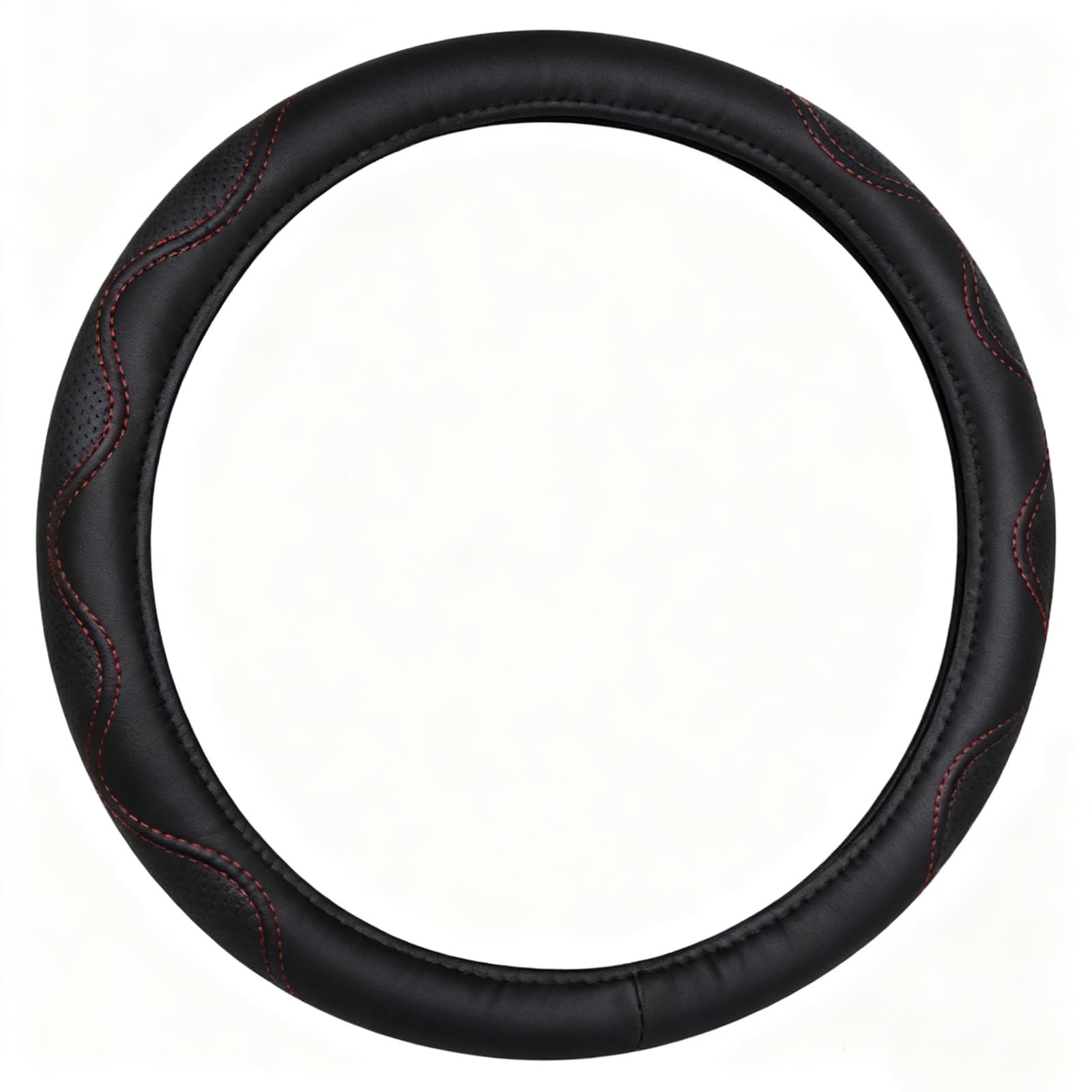 Steering Wheel Cover Microfiber Leather, Non-Slip Grip Universal Fit
