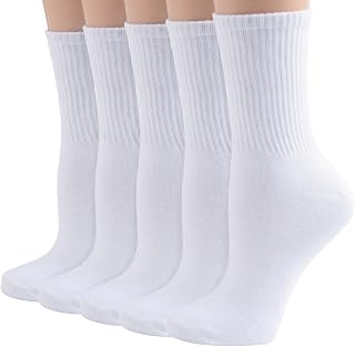 VoJoPi Women’s Cotton Socks 5/10 Pack – Soft Breathable Crew Socks
