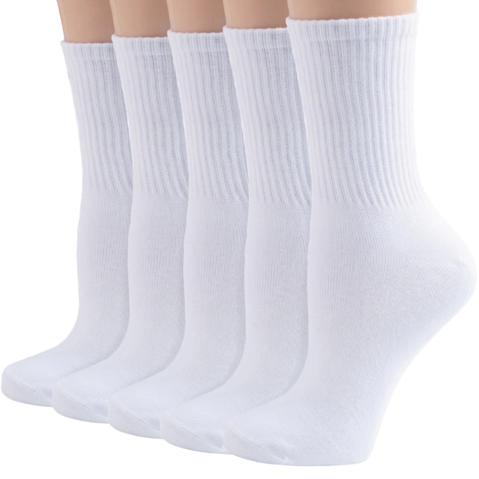 VoJoPi Women’s Cotton Socks 5/10 Pack – Soft Breathable Crew Socks
