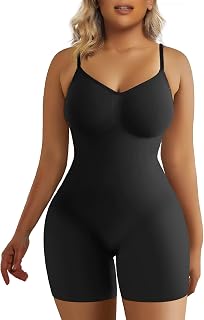 SHAPERX Shapewear for Women Tummy Control Bodysuit Butt Lifter Full Body Shaper Shorts One Piece