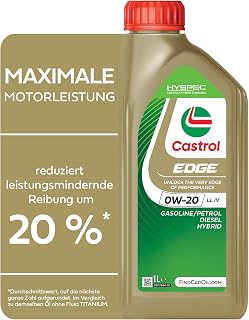 Castrol EDGE 0W-20 LL IV Engine Oil, 1 L