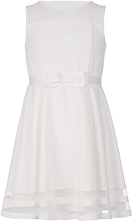 Calvin Klein(カルバン クライン) Special Occasion Dress Sleeveless Party Dress, Fit and Flare Silhouette, Round Neckline & Back Zip Closure Girls