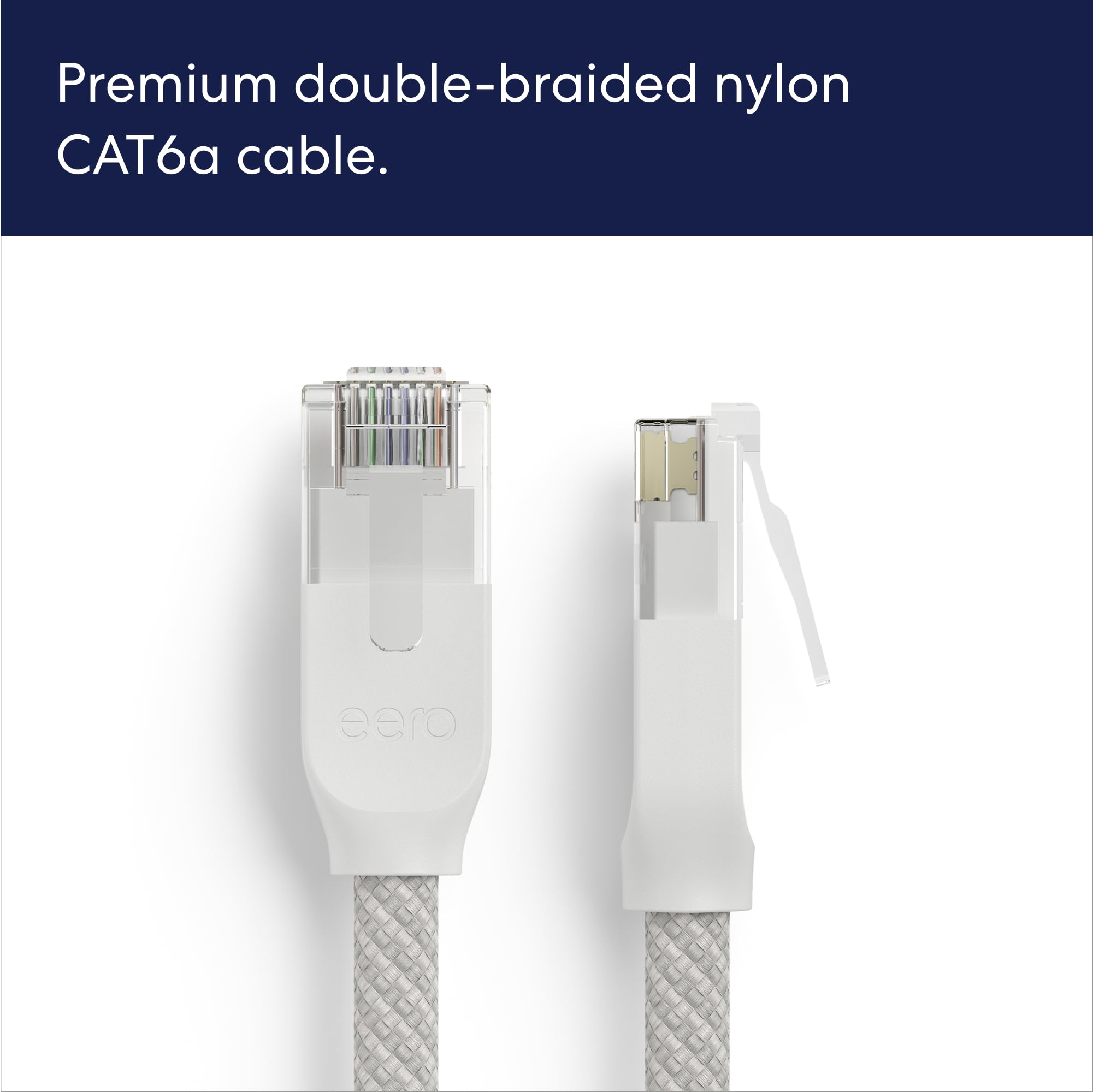 Amazon eero CAT6a Ethernet cable - Supports 10 gigabit+ speeds, 5 foot, 5-pack, 