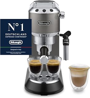 De'Longhi Dedica Style - Espressomaschine mit Manuellem Milchaufschäumer