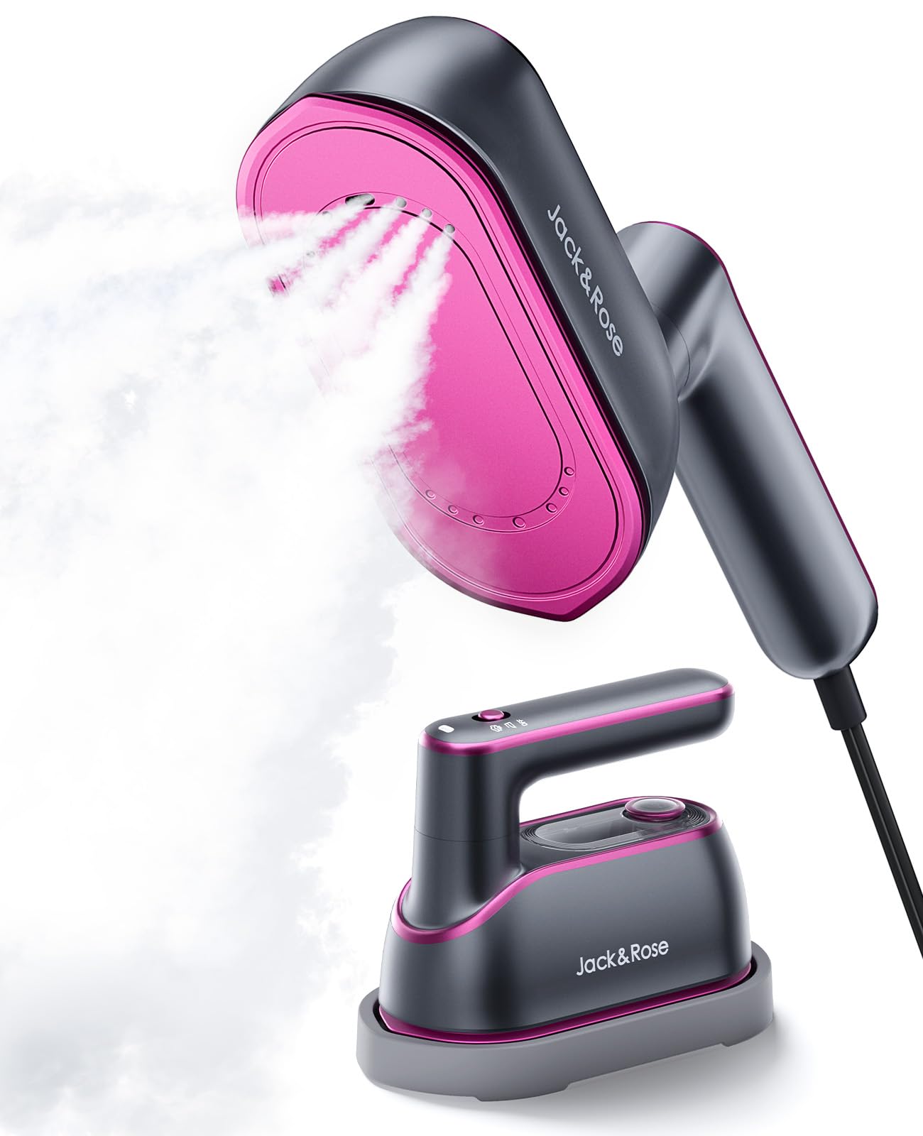 Jack ＆ Rose Travel Steamer Iron for Clothes,1200w Iron Steamer,Portable Handheld