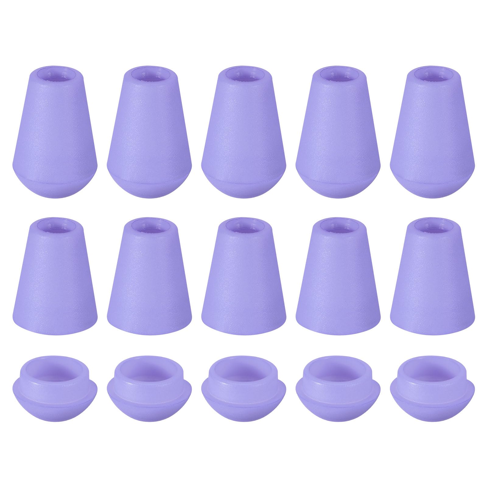 20 Pcs Plastic Bell Retainers with Clip Closure with Lids for Drawstring Lanyard