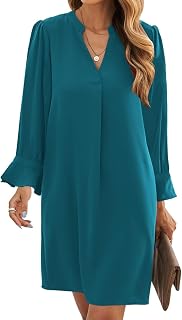 Wkior Women's Summer Dress with Halter Neck and Pocket