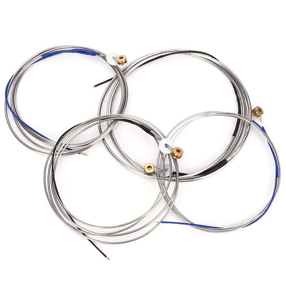 Luqeeg Professional Steel Double Bass Strings for Sweet Sound on Double Bass Mus