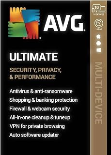 AVG Ultimate (10 Devices) (1-Year Subscription) - Android|Mac|Windows