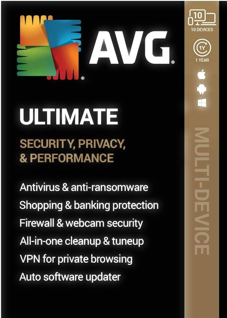AVG Ultimate (10 Devices) (1-Year Subscription) - Android|Mac|Windows