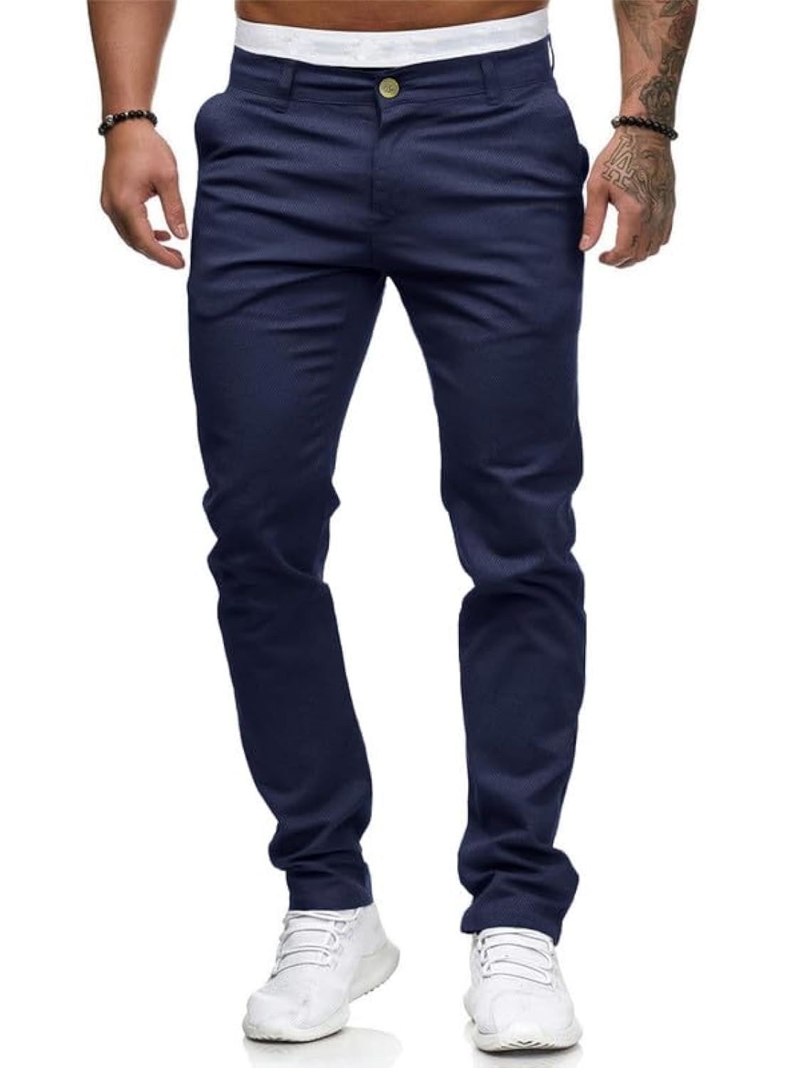 HUNGSON Men's Skinny Jeans Casual Tie Dye Stretch Straight Fashion Jeans