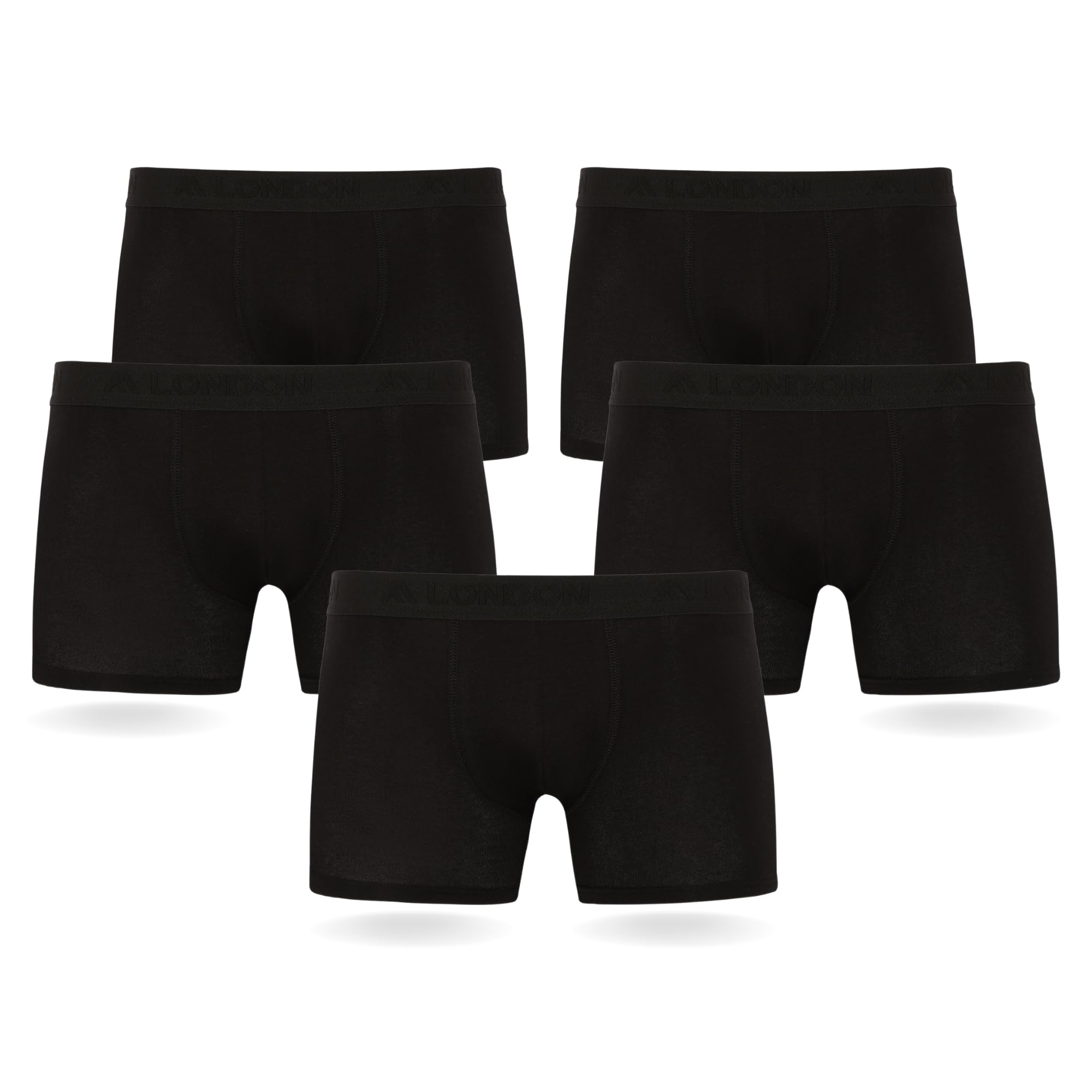 FM London 5er-Pack Herren-Boxershorts - Atmungsaktive Herrenunterwäsche für alle