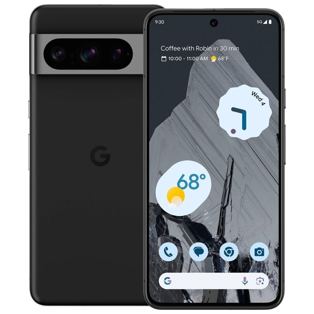 Google Pixel 8 Pro, 128GB, Obsidian - Unlocked (Renewed)