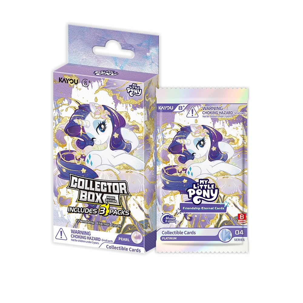 Kayou My Little Pony Friendship Eternal Cards, Moon Edition, Series 4, 3 Packs, 