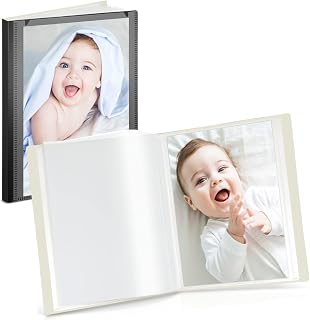 Cranbury 2-Pack Mini Photo Binders 4x6, 48 Photos, Clear Sleeves, Black | 24 Pockets Each, Customizable Covers, Compact Storage for 4x6 Photos &amp; Keepsakes